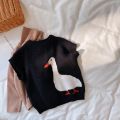 Autumn Winter boys and girls cute duck knitted waistcoats Children warm casual sleeveless vests