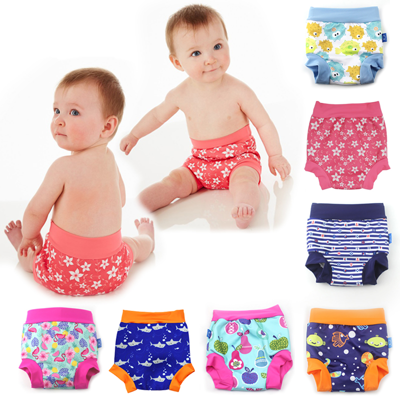Baby Infant Children Leakproof Training Pants Panties Diapers Reusable Cloth Diaper Nappies Washable Swimming High Waist Trunks
