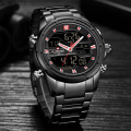 Top Luxury Brand NAVIFORCE Men Military Sport Watch Men Stainless Quartz Watches LED Digital Analog Male Clock Relogio Masculino