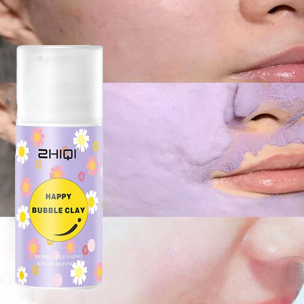 Natural Extract Clearing Bubble Mud Cream Mask Moisturizer Shrink Pore Face Mask Deep Cleaning Mask Cream