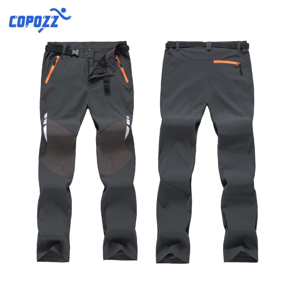 COPOZZ Men Women Outdoor Pants Hiking Trousers Quick Dry pants Climbing Camping Fishing Waterproof pants Plus Size spring autumn