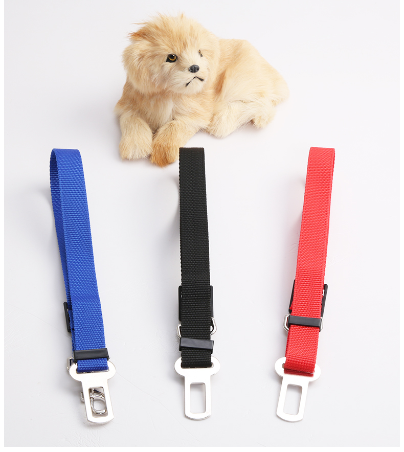 Pet Dog Car Safety Belt Universal Practical Dog Cat Pet Safety Adjustable Car Seat Belt Harness Leash Travel Clip Straps