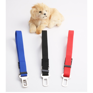 Pet Dog Car Safety Belt Universal Practical Dog Cat Pet Safety Adjustable Car Seat Belt Harness Leash Travel Clip Straps