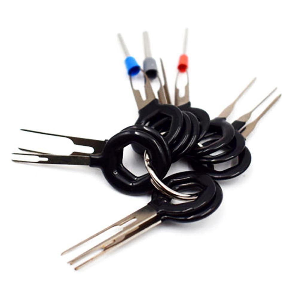 18pcs/set Car Terminal Removal Tool Kit Electrical Wiring Crimp Connector Extractor Puller Release Pin Kit 11pcs 8pcs 3pcs
