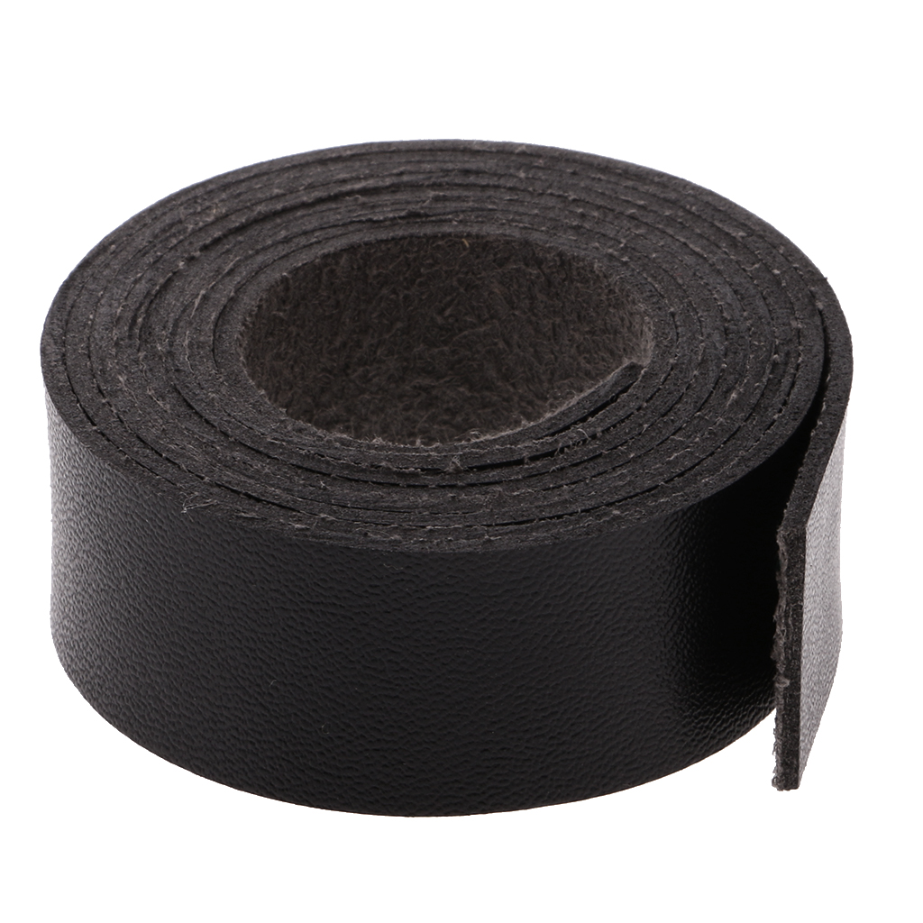 2 Meters Long PU Leather Strip 20mm Wide DIY Crafts Strap Embellishments Decor Coffee/Black, Durable and Sturdy