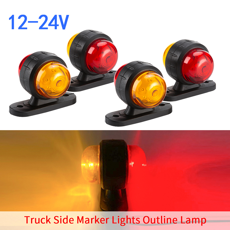 LED Truck Side Marker Light For Trucks Pickup RV Red White Trailer Light traillighht Tail Warning Light Signal Light