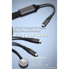 ALL Fast 3in1 wireless charge cable for iWatch