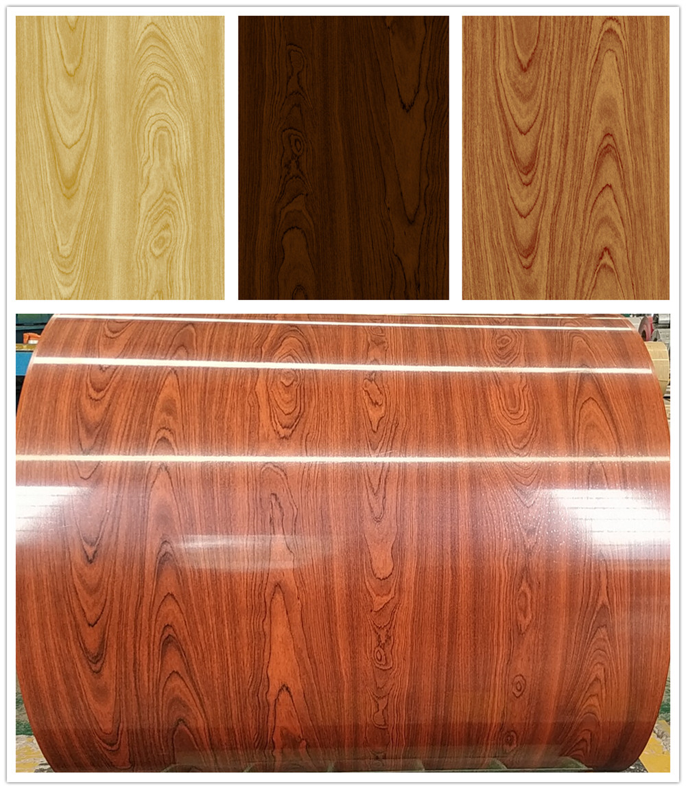 prepainted wood pattern aluminum
