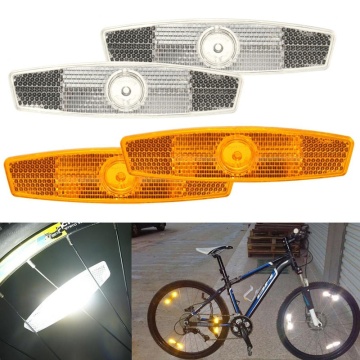 Yellow Bicycle Wheel Reflective Strips MTB road Bike Spoke Reflector Safety Warning Lights Reflecto Cycling Accessories TSLM1