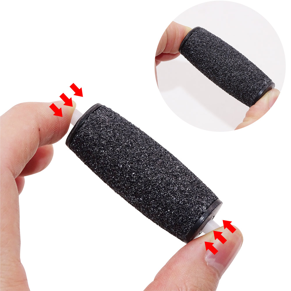 2/4pcs Replacements Roller Heads for Electric Foot Rasps for Pro Pedicure Electronic Foot File Rollers Skin Remover Accessories