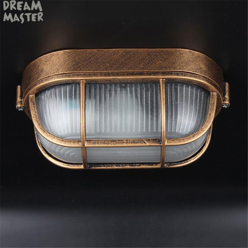 Retro waterproof ceiling lights E27 outdoor balcony courtyard porch light ceiling mount vintage exterior ceiling lighting