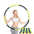 Double Row Magnet Sport Hoop Fitness Massage 7/8 Parts Magnetic Fitness Hoop Exercise Ring Circle Crossfit Workout Equipments