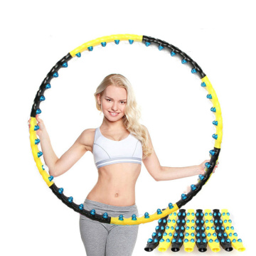 Double Row Magnet Sport Hoop Fitness Massage 7/8 Parts Magnetic Fitness Hoop Exercise Ring Circle Crossfit Workout Equipments
