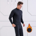 Men Long Johns Cotton Thermal Underwear Set Winter Warm High Collar Comfortable Home Service Set Home Sleep Wear Clothes