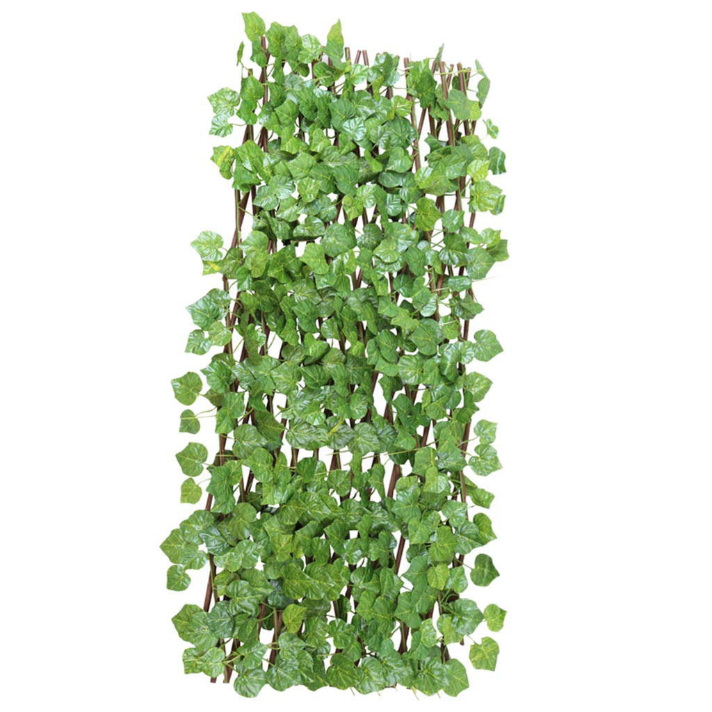 Greenery Walls Simulation Fence Telescopic Fence Balcony Privacy Screen Garden Fence Artificial Garden Plant Fence UV Protected