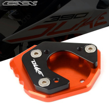 NEW HOT SALE Motorbike Orange Aluminum Side Stand Extension Base Plate Parts For KTM DUKE 125 200 390 2013-2017