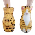 3D Cartoon Cat Paws Oven Mitts Long Cotton Baking Insulation Gloves Microwave Heat Resistant Non-slip Kitchen Gloves**