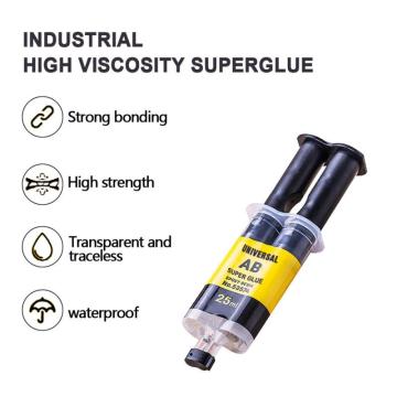 25/4ml AB Strong Glue Home Stainless Steel Aluminium Alloy Glass Plastic Wood Marble Quick-drying Acrylic Structural Adhesive