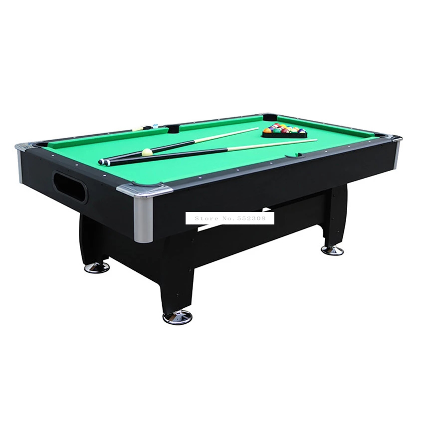 American Style 7 feet Wood Billiard Table With 16pcs Balls 2 Cue Modern Strong Frame leg Sport Equipment Snooker SUB-8446R-1LZ