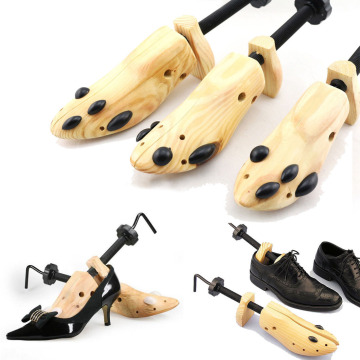 1Pc Men Women Wooden Adjustable 2-Way Professional Shoe Stretcher Shaper Shoe Tree Holder For Boot Shoe Expander Extender Keeper