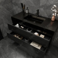 Luxury Black Wall Hung Bathroom Cabinet Vanity Unit