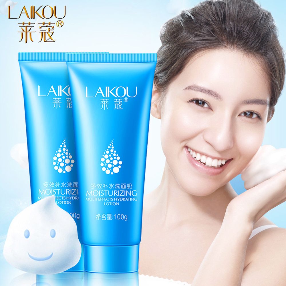 LAIKOU Amino Acid Foam Facia Cleanser Nourishing Cleanser Deep Cleaning Moisturizing Whitening Anti-Spots Skin Beauty Care Wash