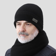 2021 Winter Hat for Old People Solid Knit Beanies Hat Men Autumn Winter Warm Comfortable Hat Outdoor Accessories Thick Hat