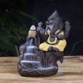 Elephant God Ganesha Backflow Incense Burner India Censer Holder Gifts Meditation Ornaments Home Office Decoration Crafts
