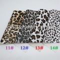 Glitterwishcome 21X29CM A4 Size Vinyl For Bows Printed Leopard Leather Fabirc Faux Leather Sheets for Bows, GM041B