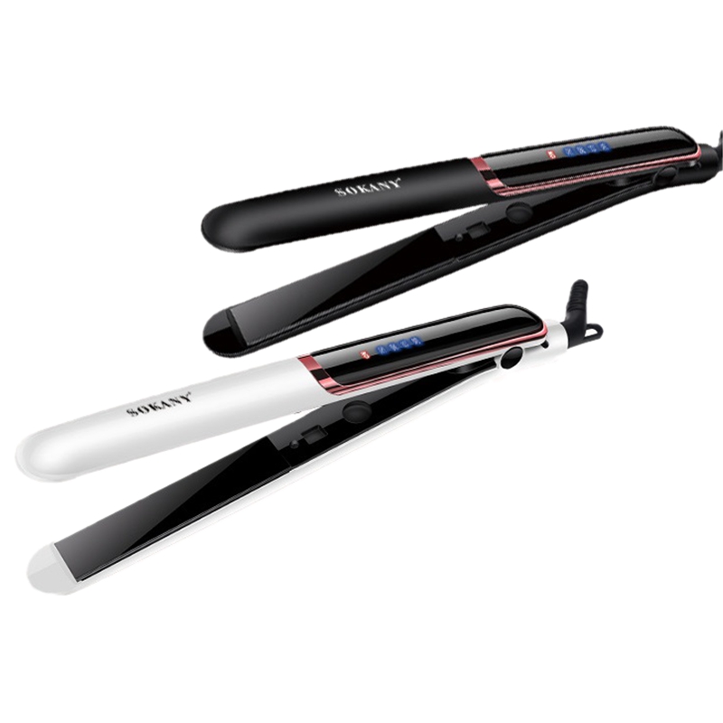 up to 750℉ smooth ceramic hair straightener professional flat iron straightening hairdressing tool LCD digital reminder 100-240v