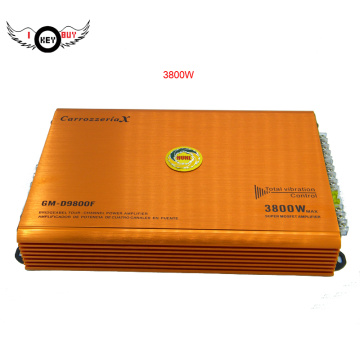 I Key Buy 12V 3800W Car Amplifier Audio Power Stereo 4 Channel x 150 watts Aluminum Alloy Car Sound Amplifiers Booster Orange
