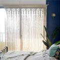 Boho Living Room Window Curtain Cotton Handmade Woven Tapestry Wall Decor Door Divider Drape For Apartment Home 90x180cm