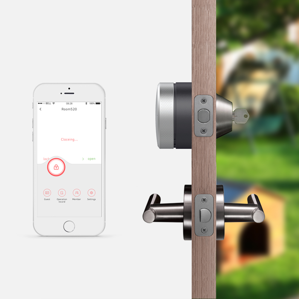Airbnk Smart Home For Tuya Zigbee Smart Controller2018 M300 Electronic Door Lock Wireless Bluetooth Smart Lock August Smart Lock