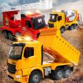 Large Fire/Tow/Dump Trucks Toys Music Light Friction Car Engineering Vehicles Construction Models Educational Toys Boys Gifts