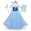 2020 Halloween Costume for Girls Children Clothing Princess Dress Girl Birthday Cosplay Clothes Belle Dress Send Crown New Year