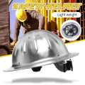 Lightweight High Strength Aluminum Full Brim Hard Hat Safety Helmet For Construction Railway Metallurgy Mine Shipbuilding
