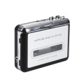 Black Carry-on USB Cassette Capture Player Cassette to MP3/WAV Mustic Player USB Rechargable Cassette Recorders Player Converter