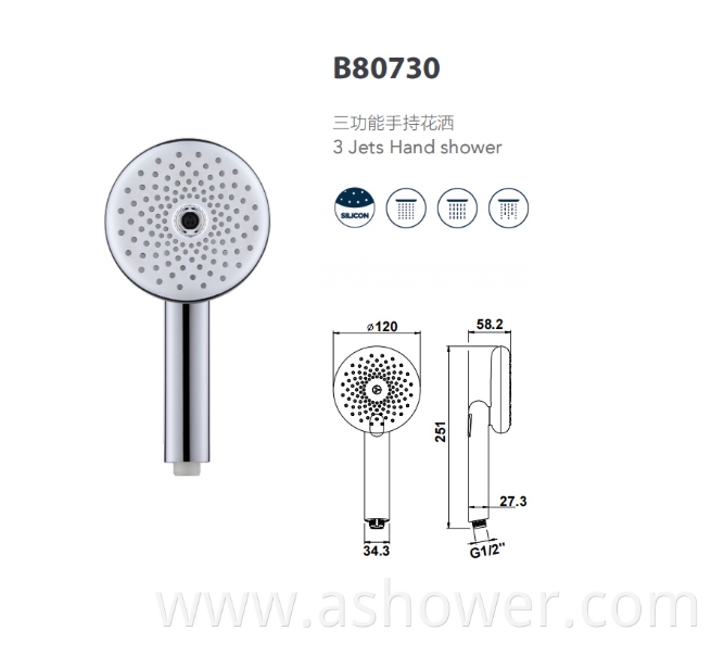 Three-Function Hand Shower