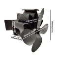 New 4 Blades Heat Powered Fireplace Stove Hanging fireplace Fan