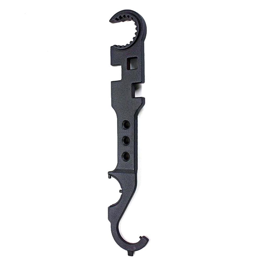 AR 15/M4 Wrench Tool Multi-functional Steel 15 Rifle Removal Tactical Purpose Spanner Tool Quick Snap Grip