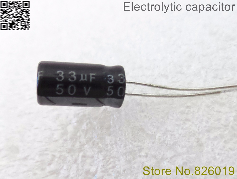 50V 33UF 6*12 aluminum electrolytic capacitor 33uf 50V 20%