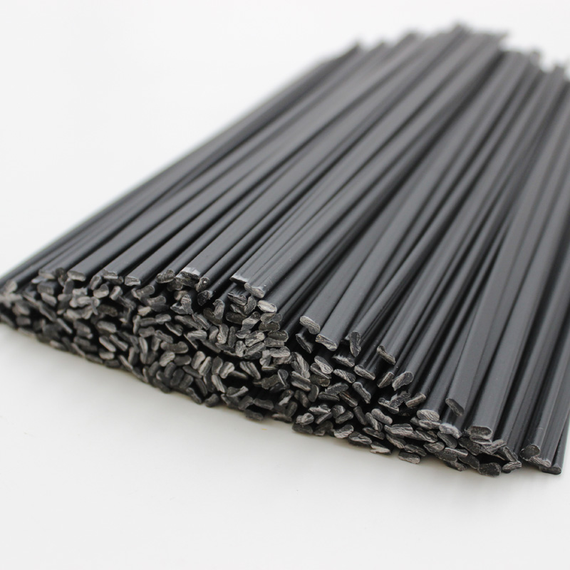 10pcs Black PE Plastic Welding Rods 25cm long