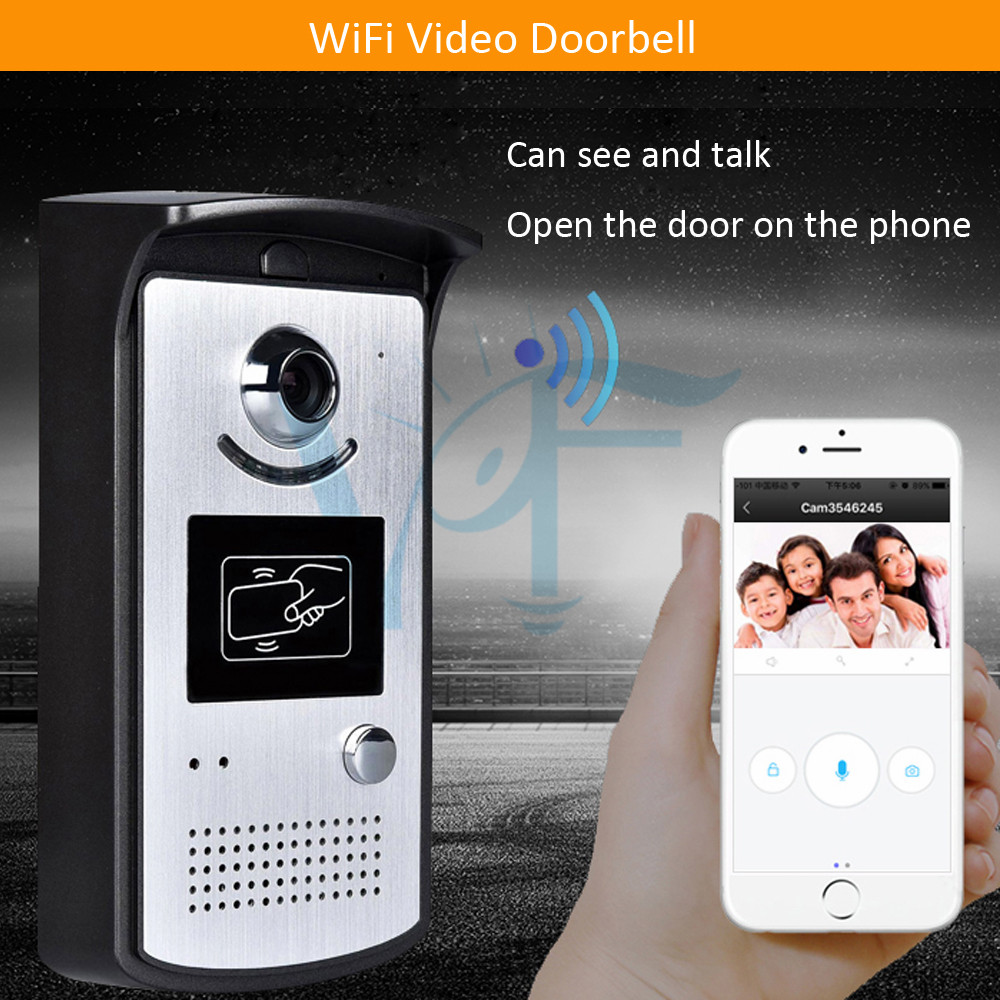 10PCS/lot 720P Wireless Video Doorbell Home Security Outdoor Camera WiFi Door Bell House IP Camera Visual Audio Intercom VF-DB03