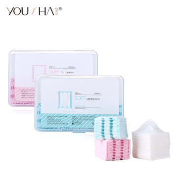 YOUSHA 550pcs Cotton Wipes Nail polish remover Wipes Facial Cotton Pads Nail Art Polish Gel Tips Organic Makeup Remover Tissue