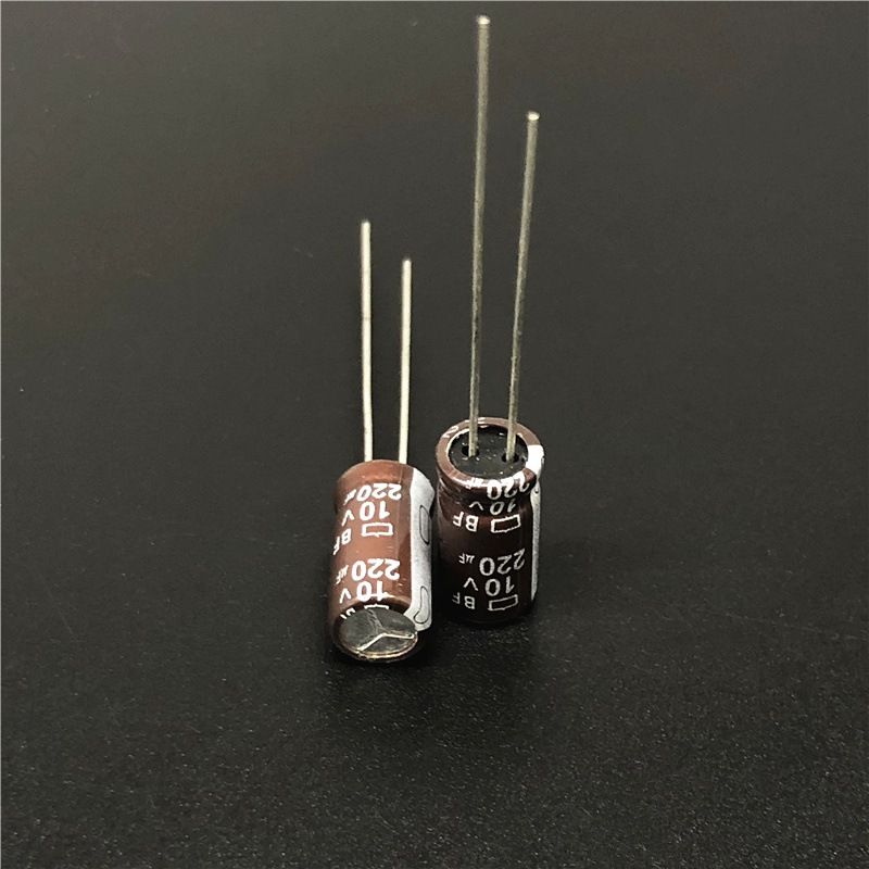 50pcs 220uF 10V NIPPON BF Series 6x12mm 10V220uF motherboard Electrolytic capacitor