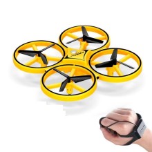 Gesture flying mini RC drone Watch drone Interactive induction RC quadcopter intelligent watch remote control LED light drone