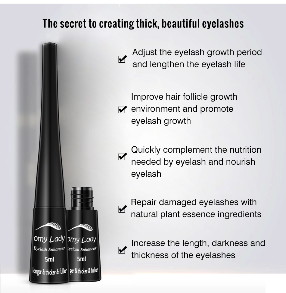 5PCS OMY LADY Eyelash Enhancer 100% Original Eyelash Growth Treatment Serum Plant Medicine Eye Lash Mascara Lengthening Longer
