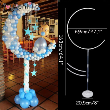 1set DIY Moon Balloon Holder Ballons Stand Column Balons Arch Frame Kids Birthday Party Baby Shower Wedding Decoration Supplies