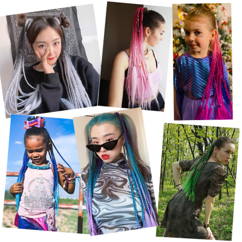 Alileader Colorful Box Ponytail Extensions False Overhead Tail With Rubber Elastic Band Braiding Hair Piece Pigtail Synthetic Supplier, Supply Various Alileader Colorful Box Ponytail Extensions False Overhead Tail With Rubber Elastic Band Braiding Hair Piece Pigtail Synthetic of High Quality
