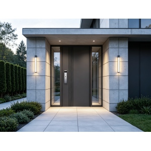 Fluted Metal Front Door High Acoustic Rating